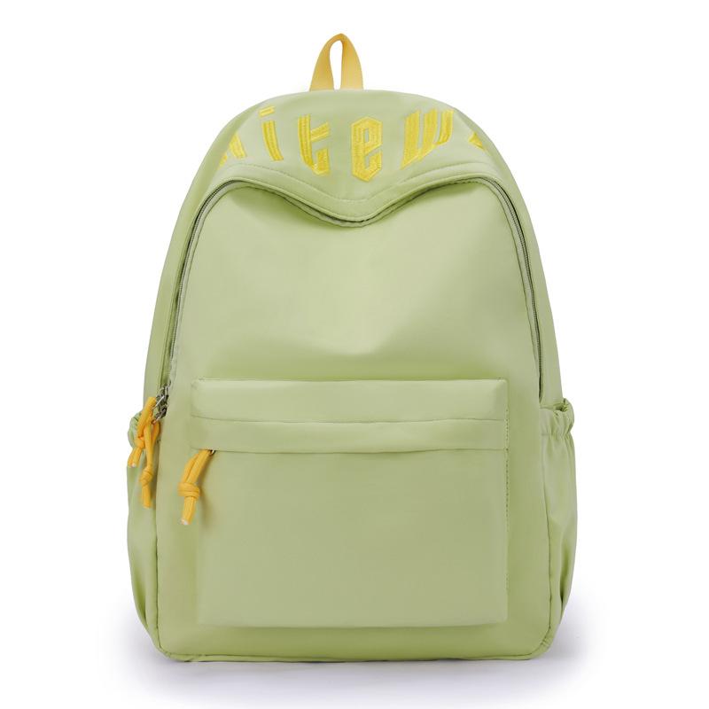 Schoolbag new Japanese high-value fresh backpack female junior high school student casual schoolbag simple large-capacity letter backpack