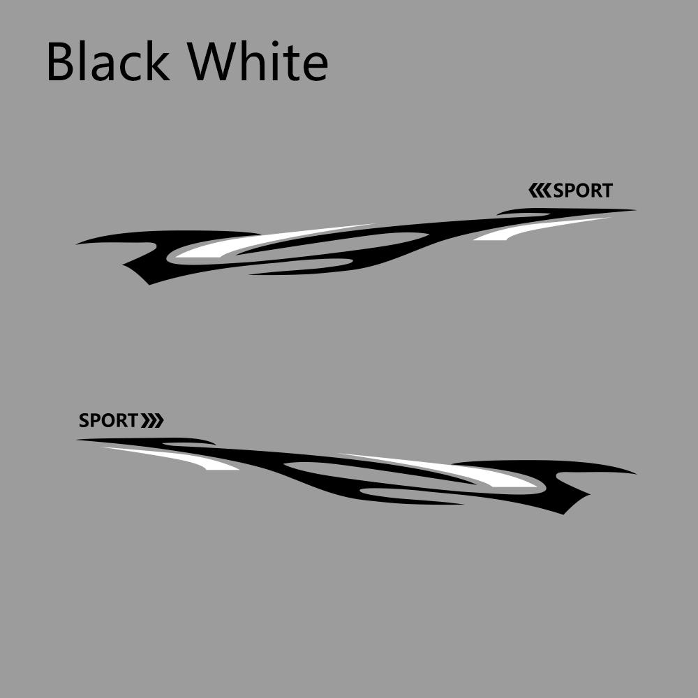 2pcs Car Long Side Sticker All SUV Vinyl For Qashqai Prado CRV Sportage Range Rover Tucson BMW Duster CX-5 Tuning