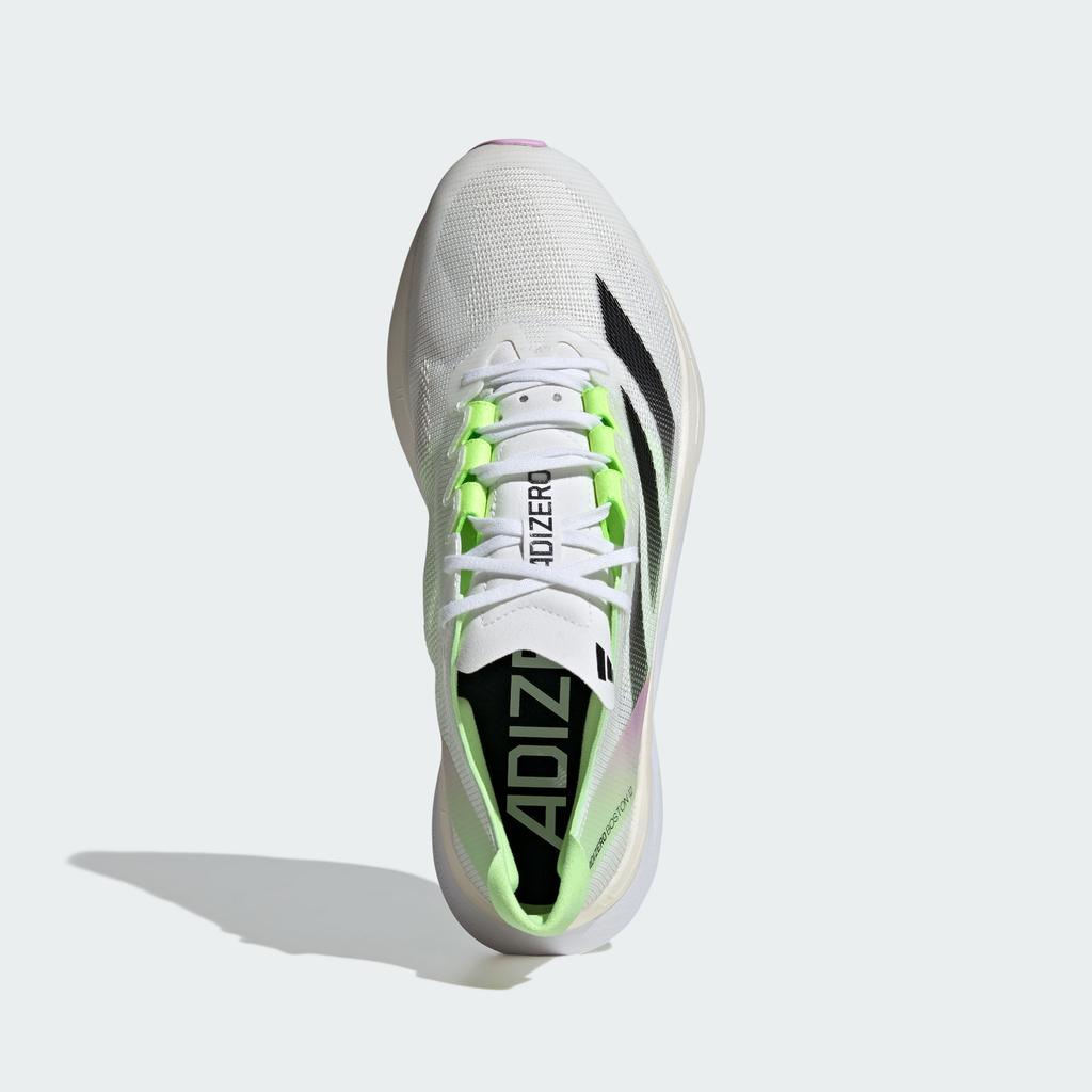 adidas Adizero Boston 12 Cloud White Core Black Green Spark