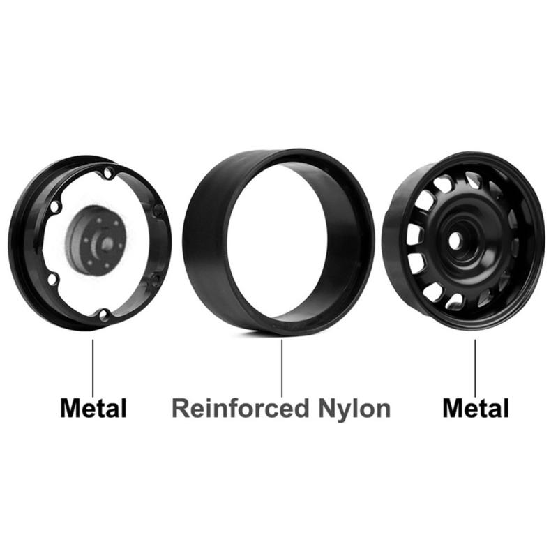 12mm Toy Wheel Rims Hubs Remote Control Offroad Car Modified Kits Wheel Rims 4PCS for 1:10 Car SCX10 Model Vehicle Part