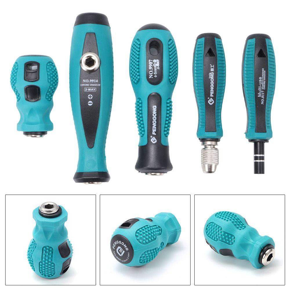 1Pcs 5mm Round Screwdriver Handle 6.35mm 4mm Hex Socket Wrench Tool New Screw Driver Bits Holder