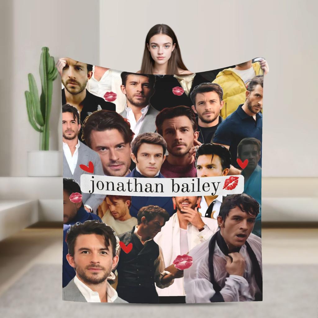 Jonathan Bailey Blanket  Travel Flannel Throw Blanket For Couch Bed Super Soft Design Quality Bedspread Gift Idea