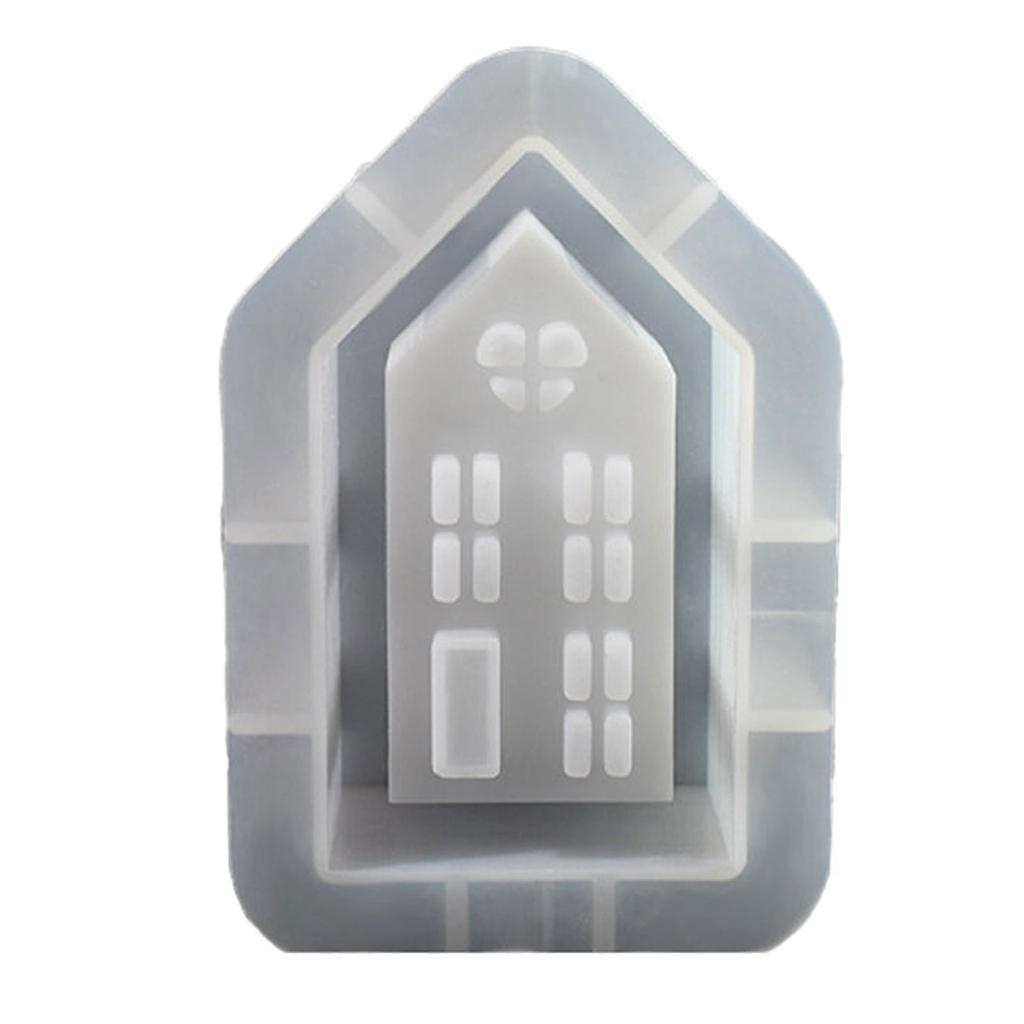House Shaped Candle Molds for Making Candle Soap Room Decorations House Candle Holder Molds for Making Tealight Holder
