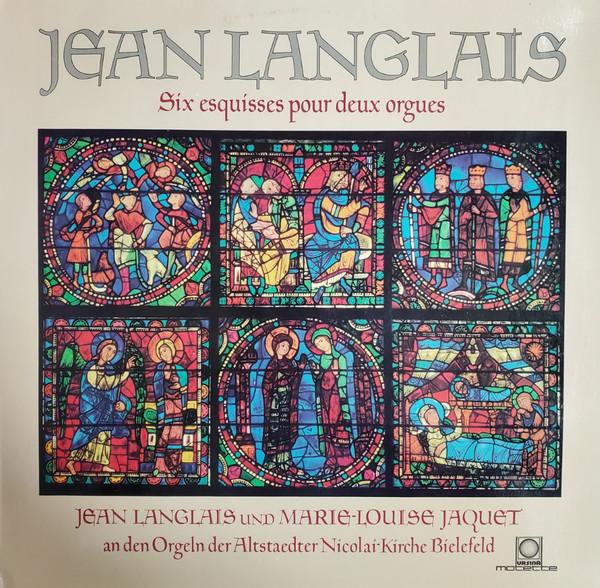 LP Record JEAN LANGLAIS MARIE LOUISE JAQUET Six Esquisses Pour Deux Orgues M101633 Motette Ursina Germany Classical Used