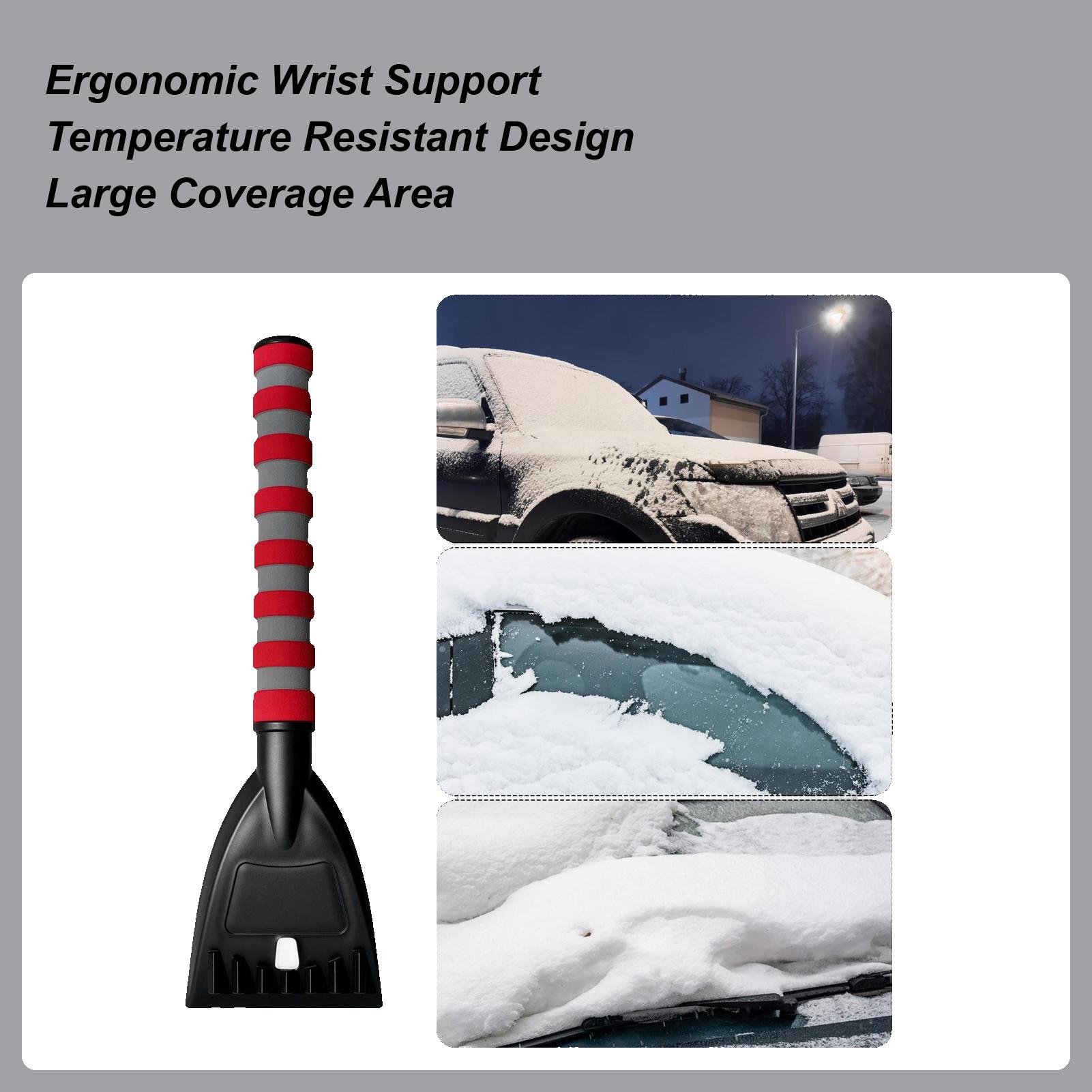 

Ice Scraper Portable Ergonomic Auto Accessories With Silicone Handle Lightweight Snow Shovels For Truck SUV Vehicle Roof Winter China Mainland