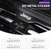2/5/10pcs 3D Metal Car Decoration Sticker Badge Decal Auto Accessories For Renegade Wrangler JL JK Gladiator Grand Compass