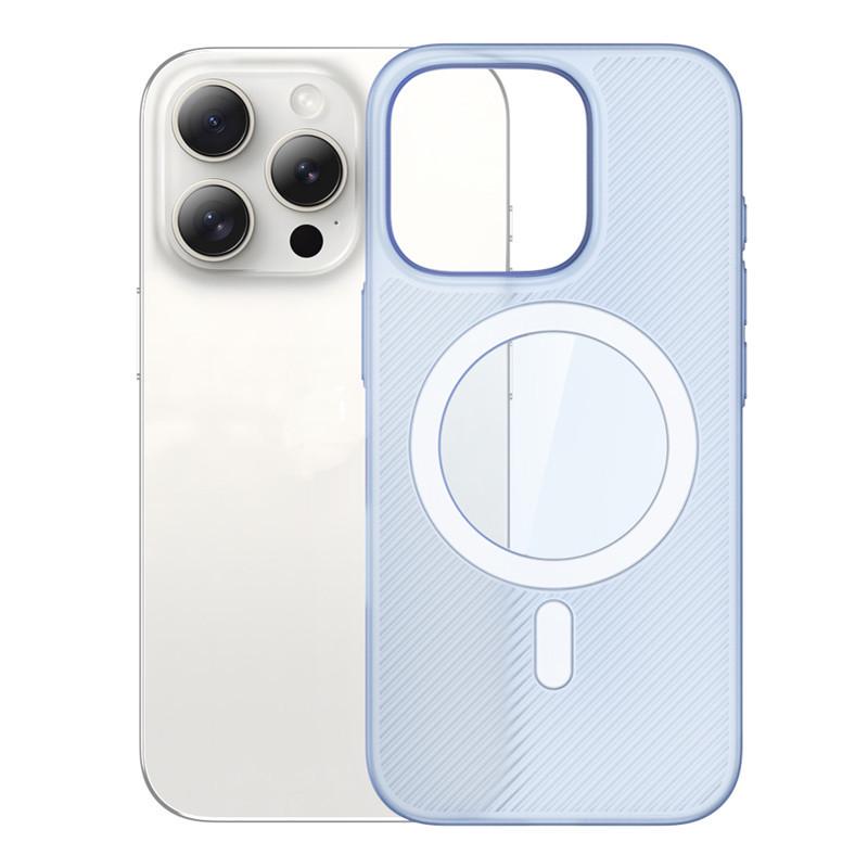 Compatible Magnetic Phone Case for iPhone 16, 16 Pro Max, 15 Pro, 14, 13 - Transparent and Simple Design.