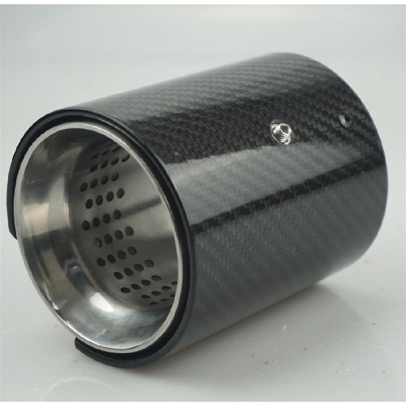 2Pcs 3Inch Inlet 3.66Inch Outlet Car Real Carbon Fiber Exhaust Tips For Bmw Usa