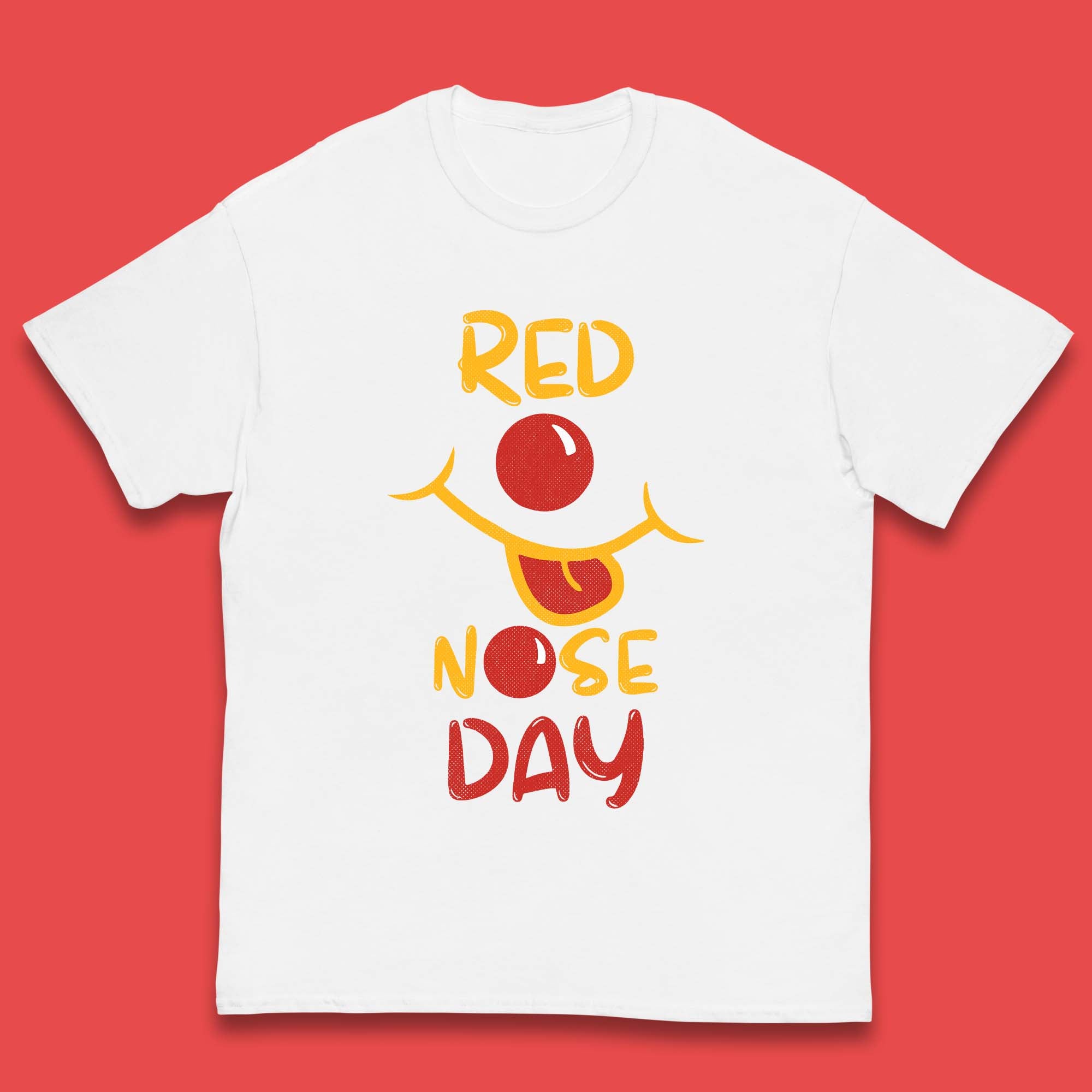 Red Nose Day Smiley Face Kids T-Shirt 160