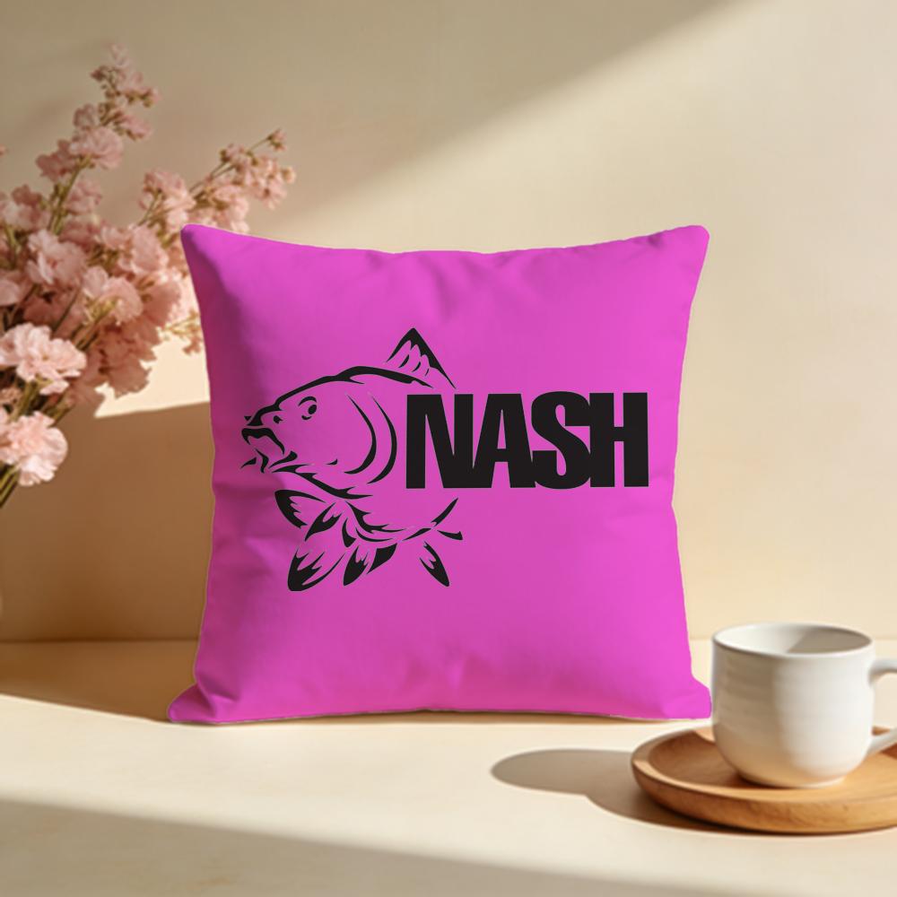 Trendy NNash Fishing logoed Cushion Cover Stylish Washable Pillow Cover Ideal for Couch Bedroom Car Decoration