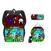 Large-capacity Backpack For Primary And Secondary School Students, Cartoon Shoulder Bag And Pencil Case For Children
