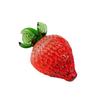 Crystal Strawberry Sculpture Symbolizing Happiness and Abundances Glass Fruit Figurine Ornament Tabletop Decoration