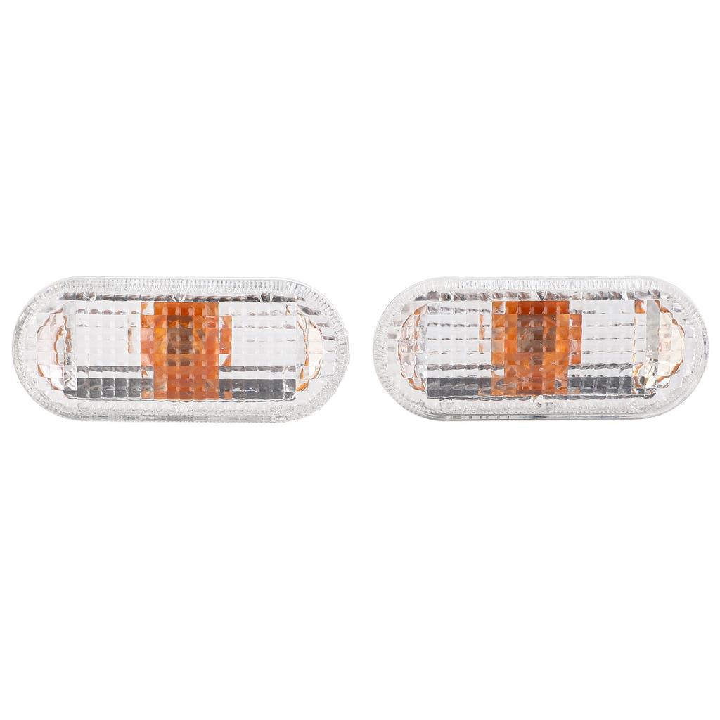 Pair of Side Indicator Light Housing Long Lifespan Scratch Resistant 1J5949117 Replacement for Seat Arosa White