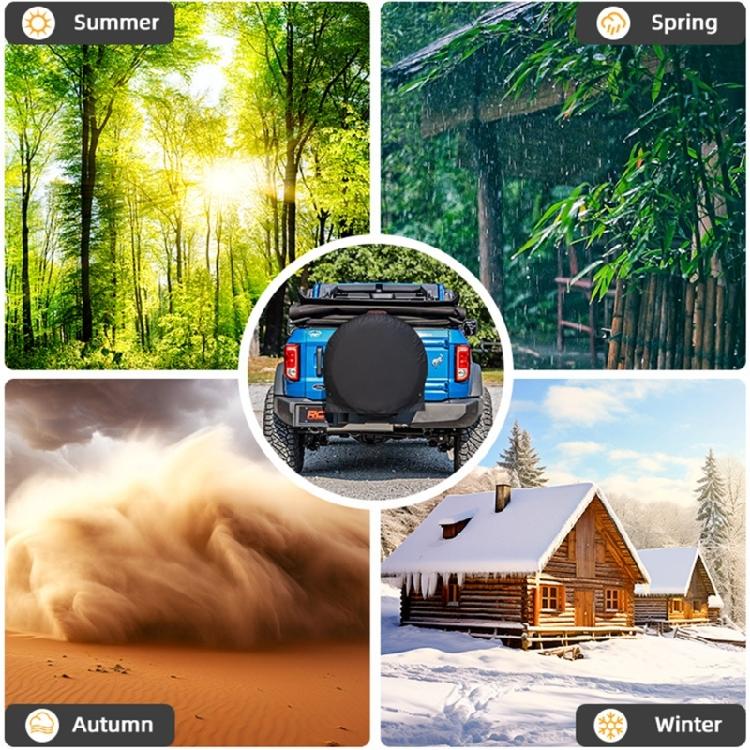 Auto Tire Cover with Handle Waterproof Tire Bag Energy Saving Car Accessory for Easy Transport for  Wheels Up to 65cm