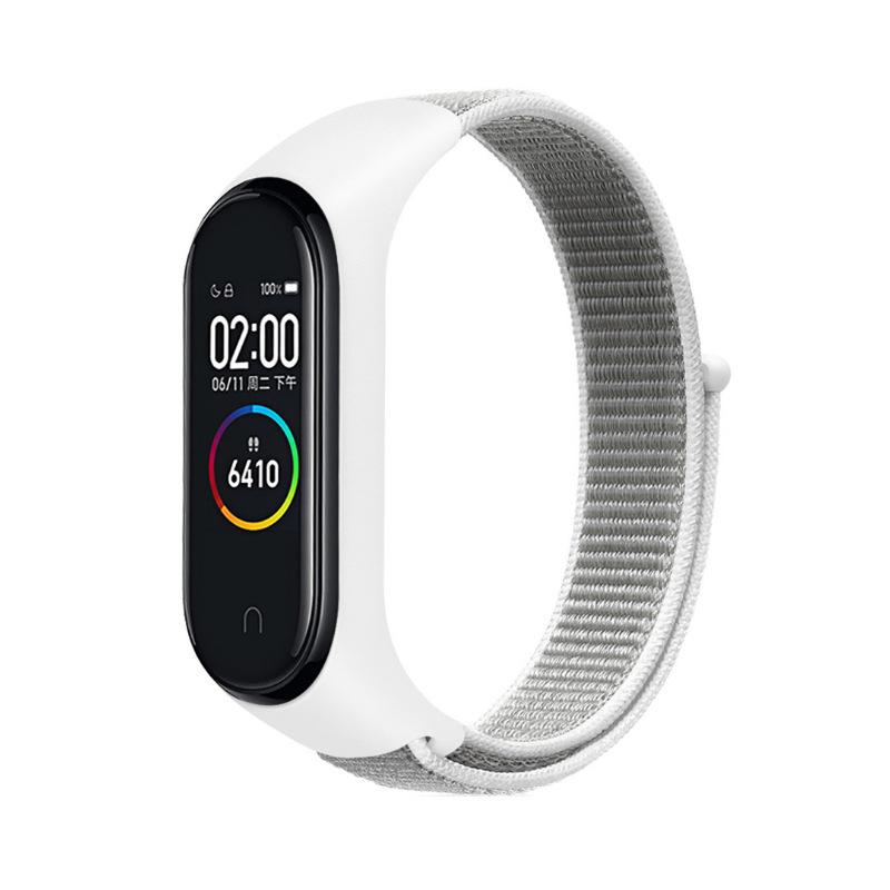 Nylonschlaufe für Xiaomi Mi Band 9 8 7 4 3 5 6 Smartwatch Armband Sport Correa Atmungsaktives Ersatzarmband an Miband 6 8 Armband