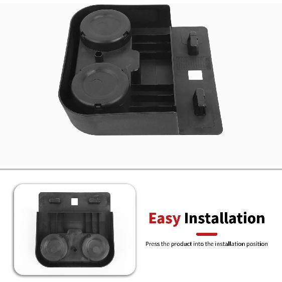 JWWY Floor Cup Holder for Car Compatible with 2021–2026 Ford F150 F250 F350 F450, Front Seat Floor Cup Holder Storage Box Holder Tray for Front