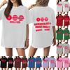 Women's Casual Letter Print Short-sleeved Top T-shirt