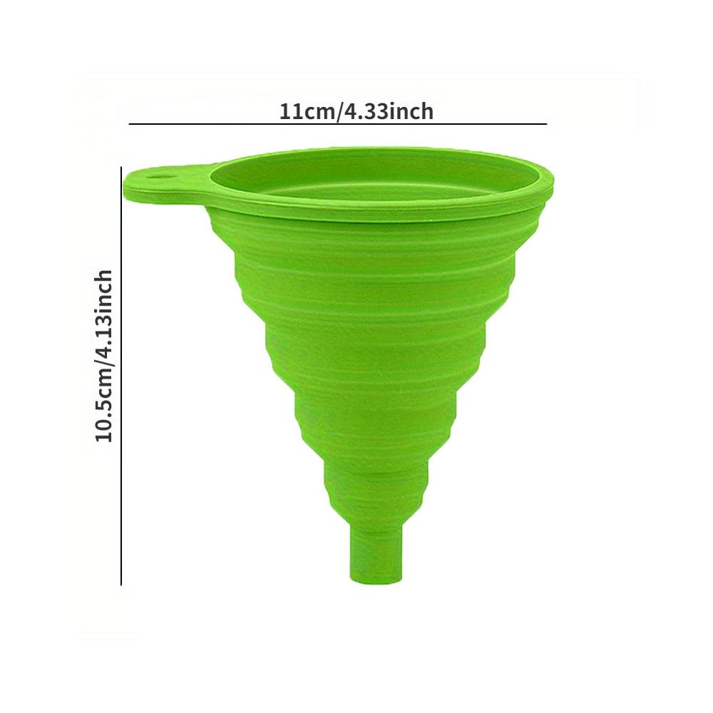 Motorcycle Engine Oil Funnel Car Universal Silicone Liquid Funnel Foldable Portable Oil Change Telescopic LongNeck Liquid Funnel