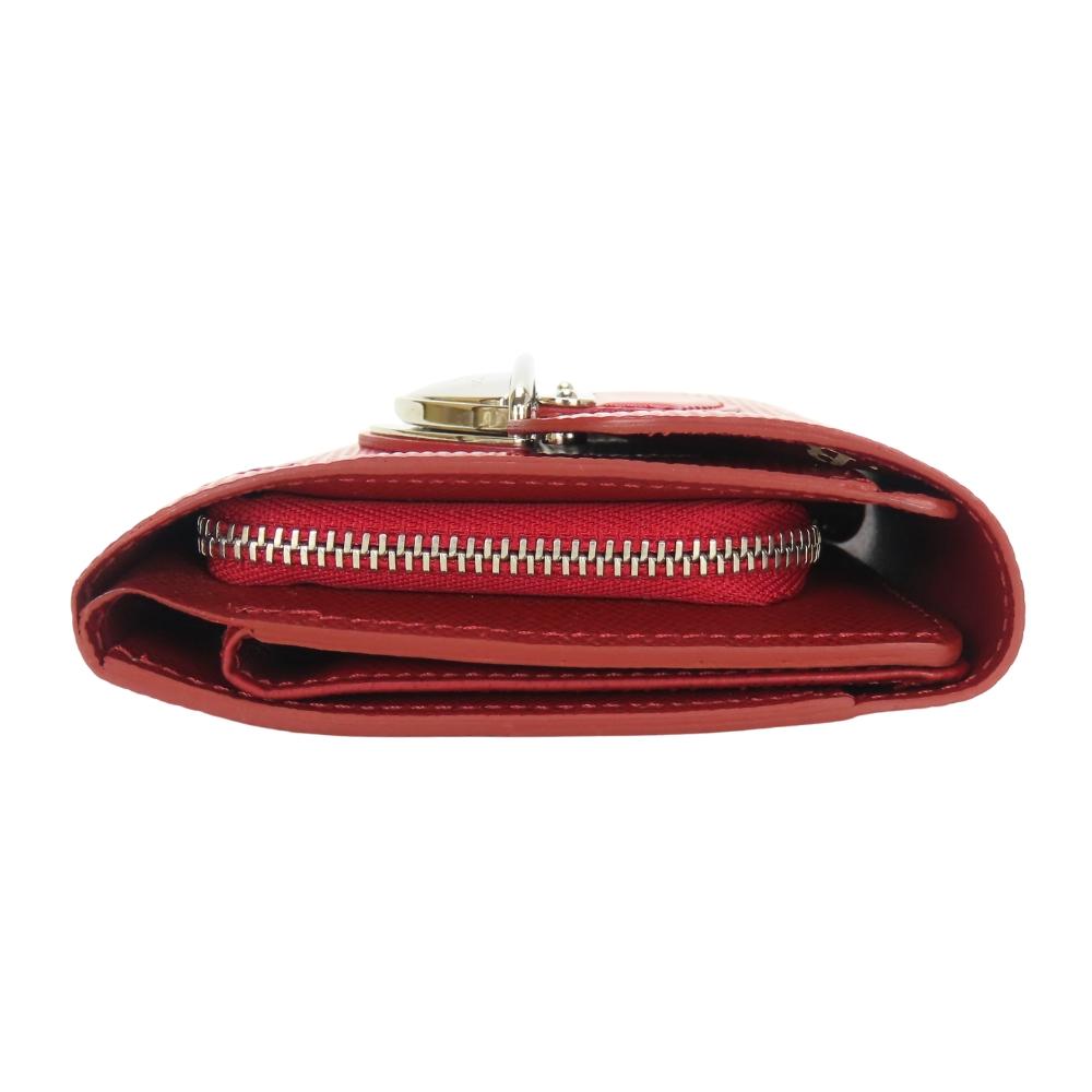 Used LOUIS VUITTON Tri-fold wallet Portefeuille Joy M6658M Epi Leather Ruby Everyday use
