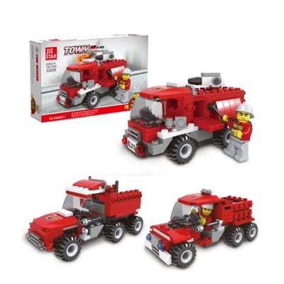 Let's Toy Wóz strażacki 3w1 Blok kompatybilny z LEGO, Kolor mieszany