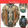Indian Chief Native Tribal Totem Pullover Hoodie Jacket For Men And Women Warm And Soft