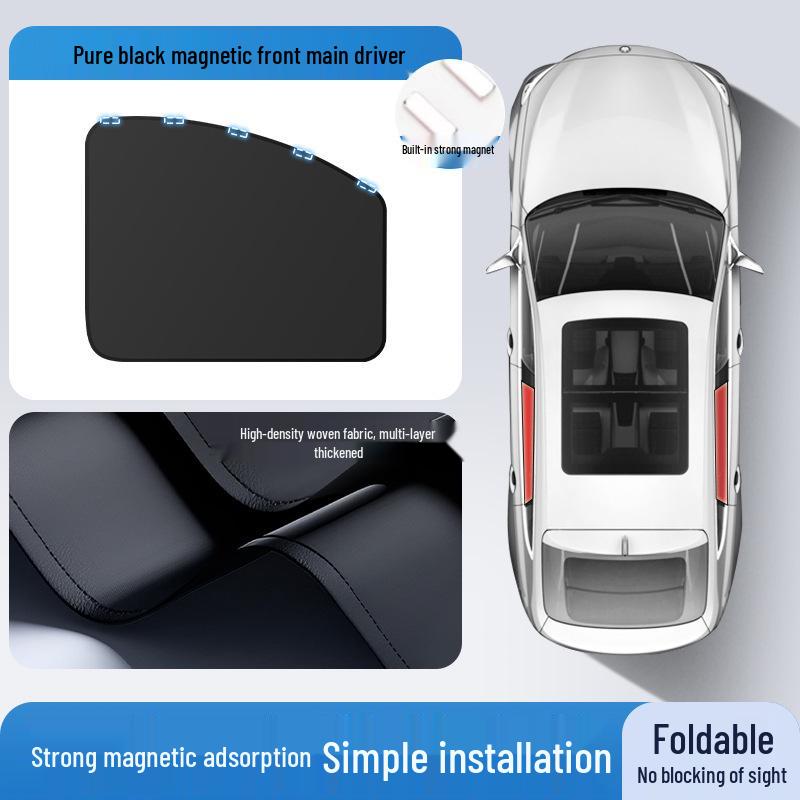 Car Rear Side Window Sunshade Curtains: Heat Insulation & Privacy Blackout