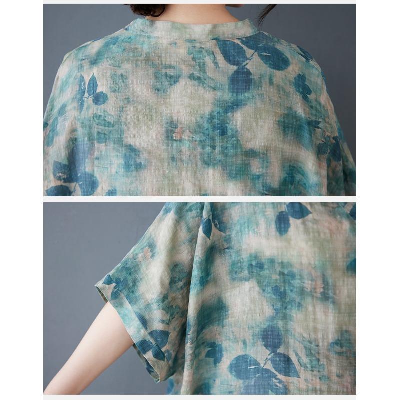 Dimanaf 2025 letní dámské šaty velké velikosti Základní ležérní šaty Volné Vintage květinový potisk Dlouhé plážové šaty