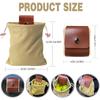 Leather Canvas Collapsible Foraging Bag For Storing Tools And Equipment