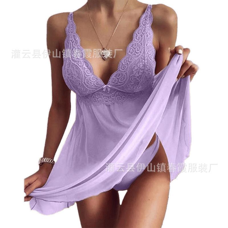 Erotic Underwear, New Lace Suspender Pajamas, Multi-colored Erotic Pajamas for Women