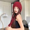 Warm Ear protecting Woolen Hat Autumn and Winter Hand Knitted Hollow Baotou Hat Women's Ethnic Style Tassel Pullover Knitted Hat
