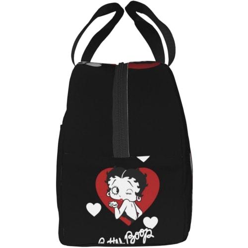 Asamike Lunch Bag, Cute and Stylish Betty Boop Lunch Box with Pockets, Insulated and Insulated, Perfect for Commuting, School, Picnics, and More. Unis