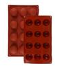 Silicone Mold for Chocolate, Candy, Cake 12 Half Spheres 28x17 cm Non-Stick Baking Mold Food Grade Silicone for Baking Tools TopBazar Brown