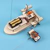 1 Set DIY Remote Control Boat Model Kit Handmade Wooden Puzzle RC