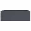 Lawn Edging Anthracite Grey 40 X 40 X 13 Cm Steel
