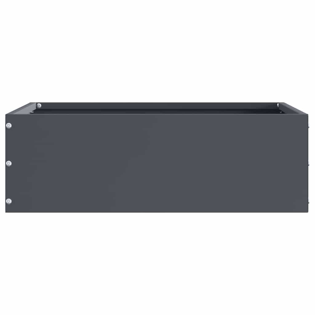 Lawn Edging Anthracite Grey 40 X 40 X 13 Cm Steel
