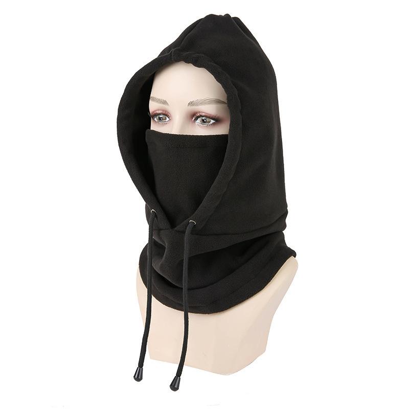 **Winter Warm Hat with Face Mask Men Women Ear Protection Neck Gaiter Windproof Cycling Cold-Proof Balaclava Cap**
