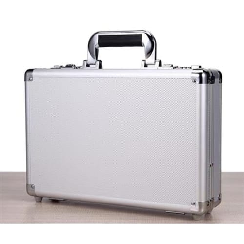 Magnetic Loader, Large Capacity Suitcase with Combination Lock, Organizer, Large Capacity Storage Box, Aluminum Attache Case with Dial Lock, Card Game
