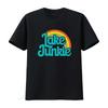 Lake Junkie T-Shirt Sommerurlaub Regenbogen-Print Lustiges Leben vintage Gewaschen Leicht Bequem Stylisch Unisex Weich Vielseitig