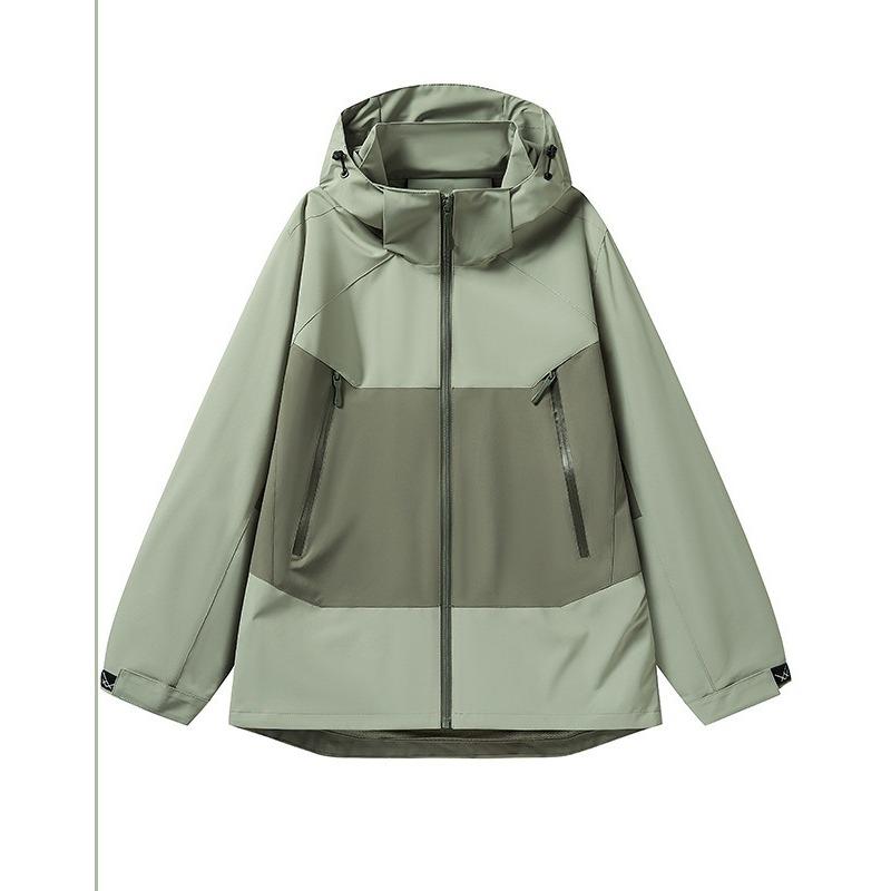 

Весенне-осенняя куртка нового стиля, свободная, большого размера, повседневная, для улицы, с капюшоном, ветрозащитная 7XL