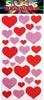 Decorative Foam Heart Stickers with Glitter 10x20cm