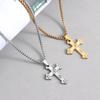 European and American Cross Necklaces for Men and Women, Titanium Steel High-quality Chains,