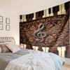 Music Notes Harmony Tapestry Room Decoration Wall Hanging for Living Room Bedroom, Dormitory, Birthday and Christmas Gifts