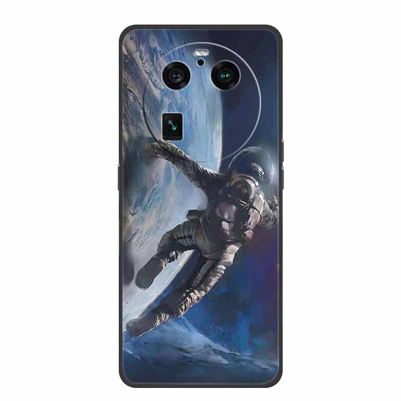 For Oppo Find X6 Pro Case Astronaut Soft Silicone Shockproof Phone Back Cover Cases for Oppo Find X6 Pro 5G Spaceman Lion Shell