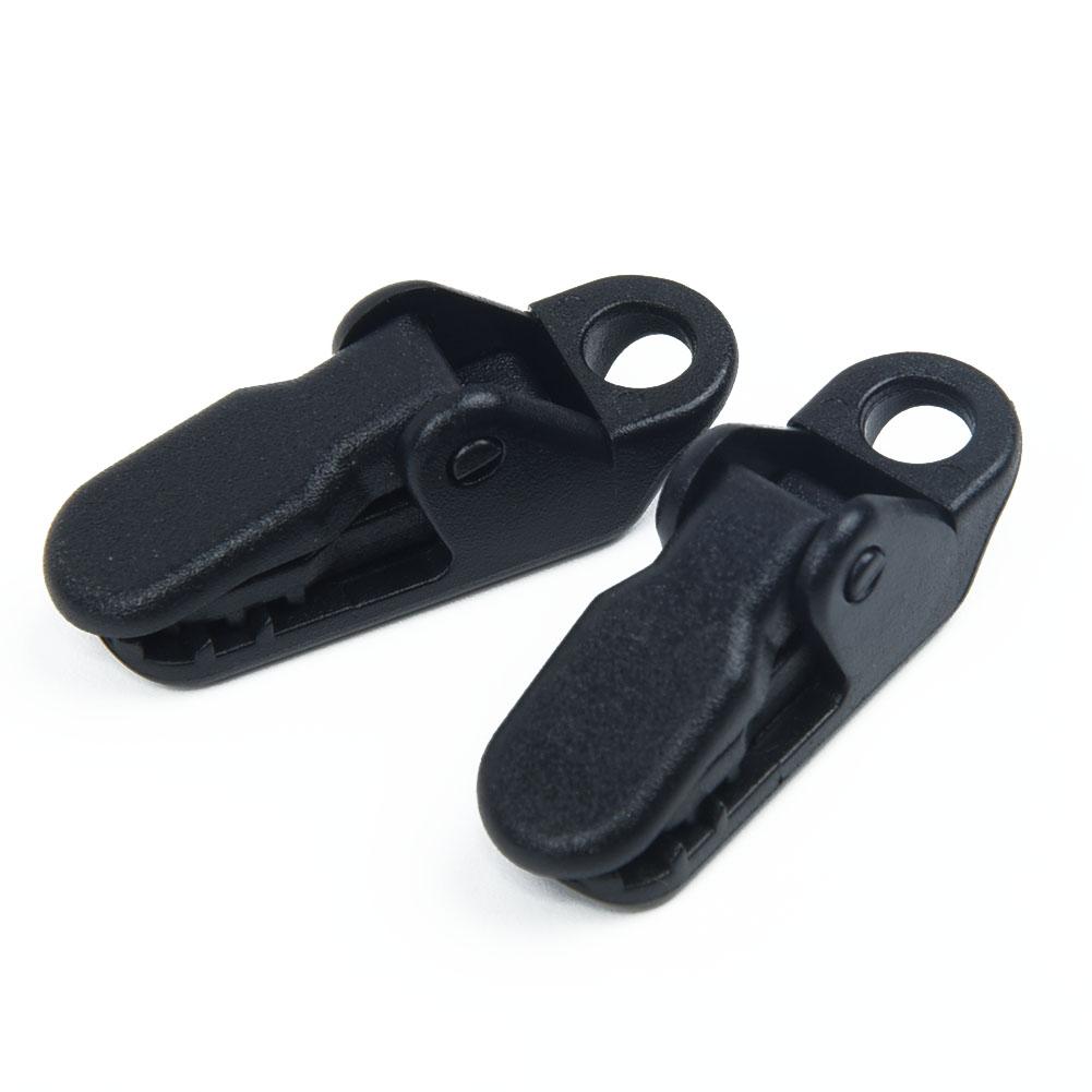 Black Alligator clip Nylon plastic 10pcs Set Lightweight Outdoor Snap Holder