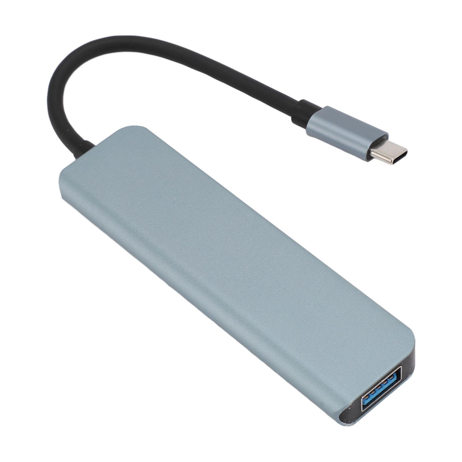 

USB C Hub 4 Ports USB 3.0 Hub with 5Gbps High Speed Data Transfer USB C Splitter for IOS Tablets Notebook Computers