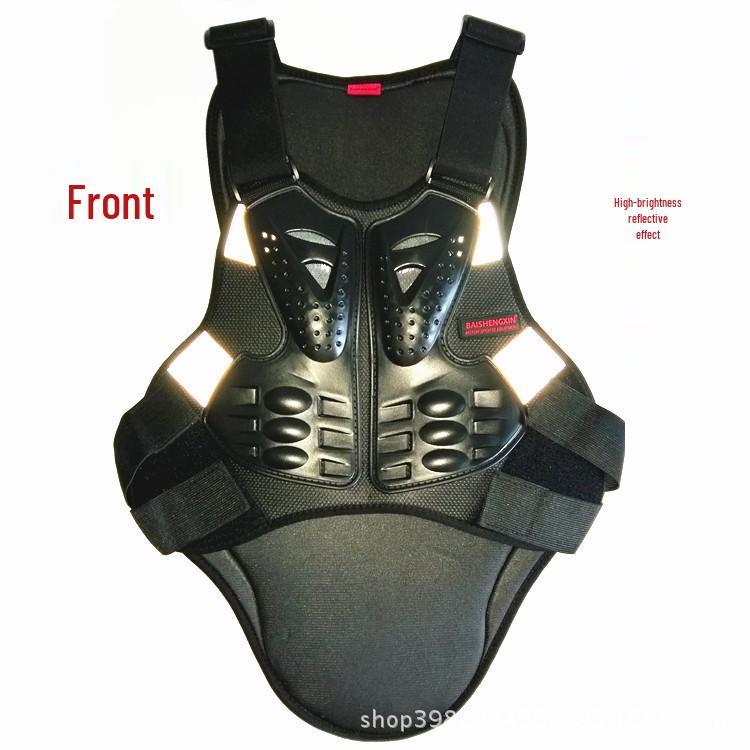 Baishengxin SX041 Reflektierende Motorrad-Schutzweste - Für Fahren, Offroad, Skifahren Brust- & Rückenschutz.