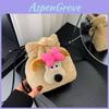 Cute Soft Plush Water Bucket Bag With Phone Pocket For Casual Outings
