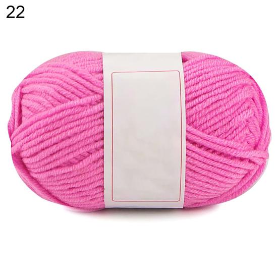 1 Roll DIY Skin-frendly Knitting Cotton Yarn Fiber Decorative Handmade Crochet Thread Clothing Accessories