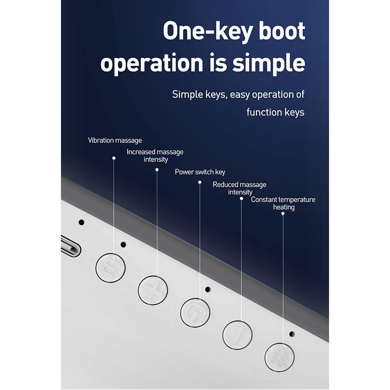 Elektrisch verstellbares Beinmassagegerät, tragbar, EMS-Vibrationsheizung, Wadenmassagegerät, USB wiederaufladbar