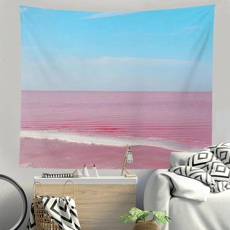 Tapestry Beautiful Small Fresh Blue Sky and White Clouds Background Room Living Room Personalized Home Decoration Hanging Cloth